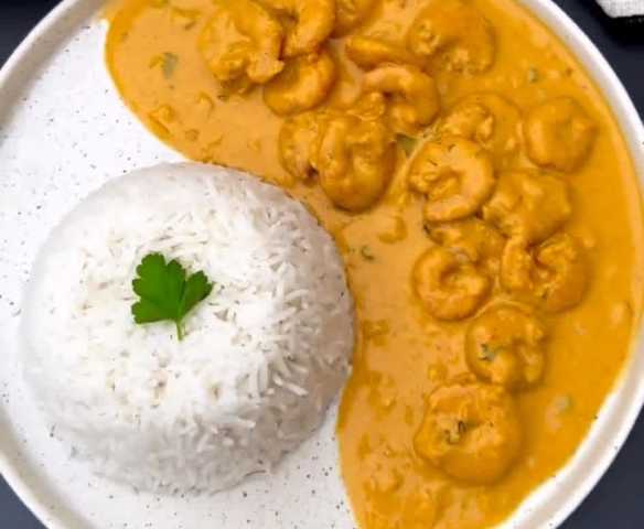 Curry de crevettes au lait de coco